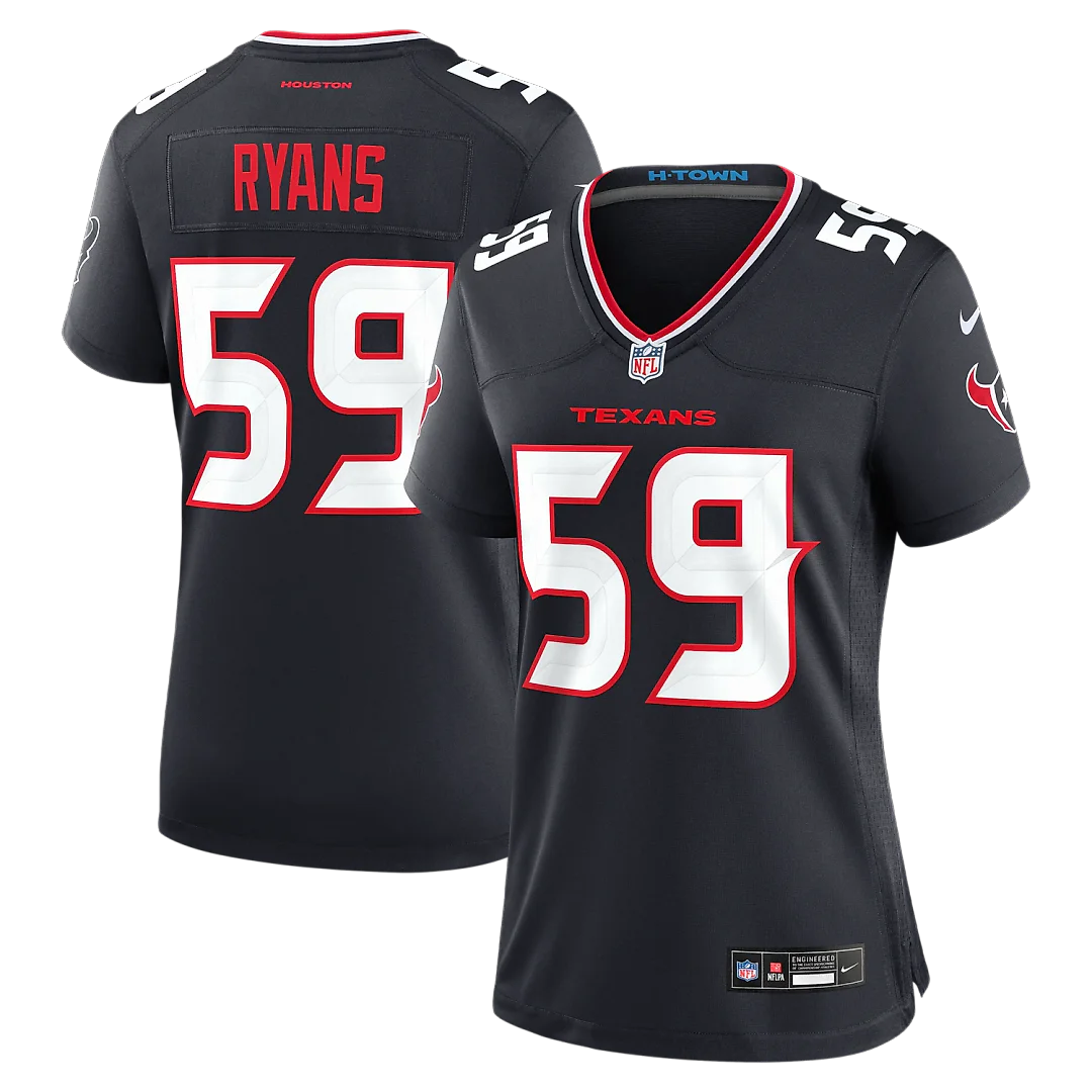 Zennovawear DeMeco Ryans Houston Texans Women's Team Retired Game Jersey - Navy