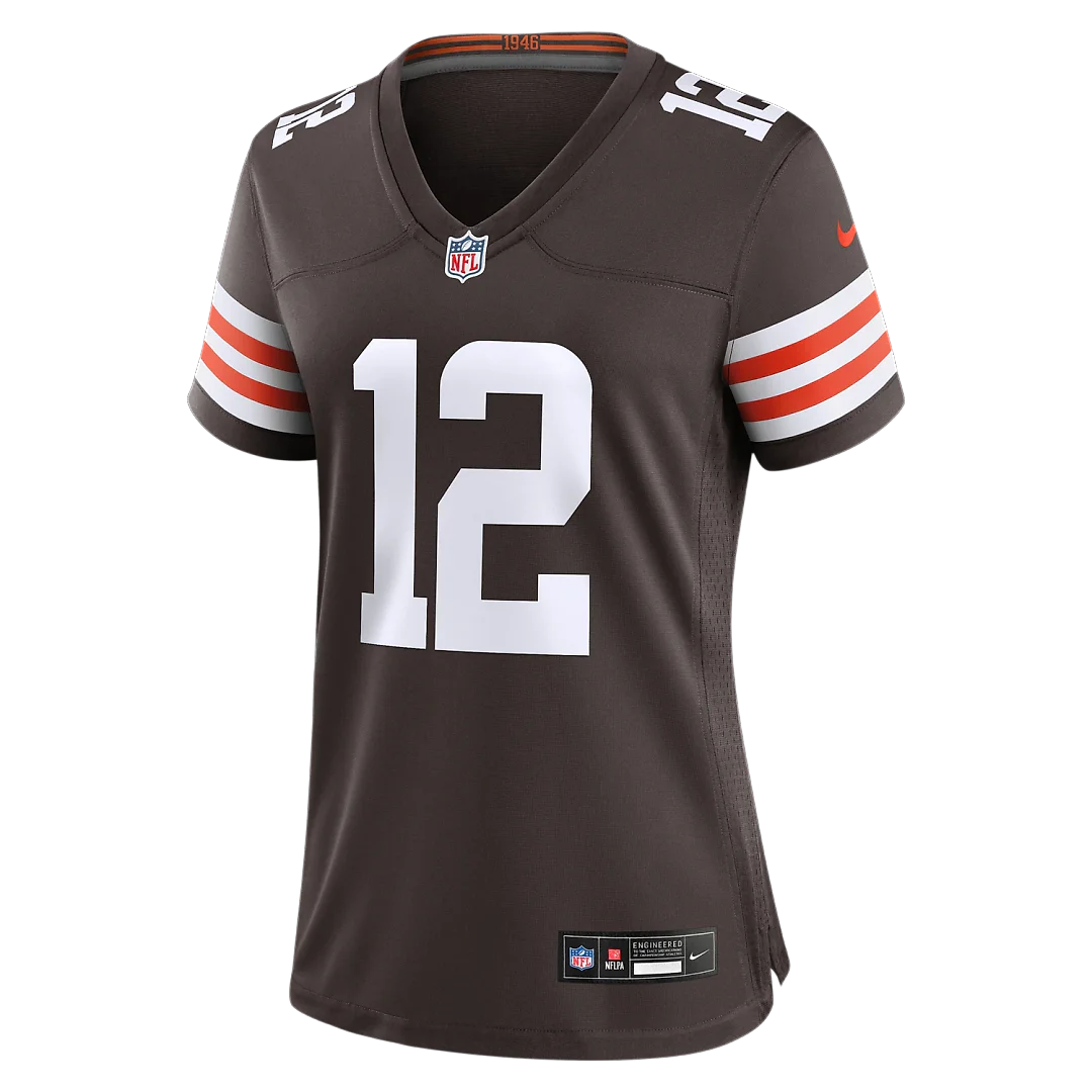Zennovawear Denzel Boston Cleveland Browns Women's Team Game Jersey - Brown
