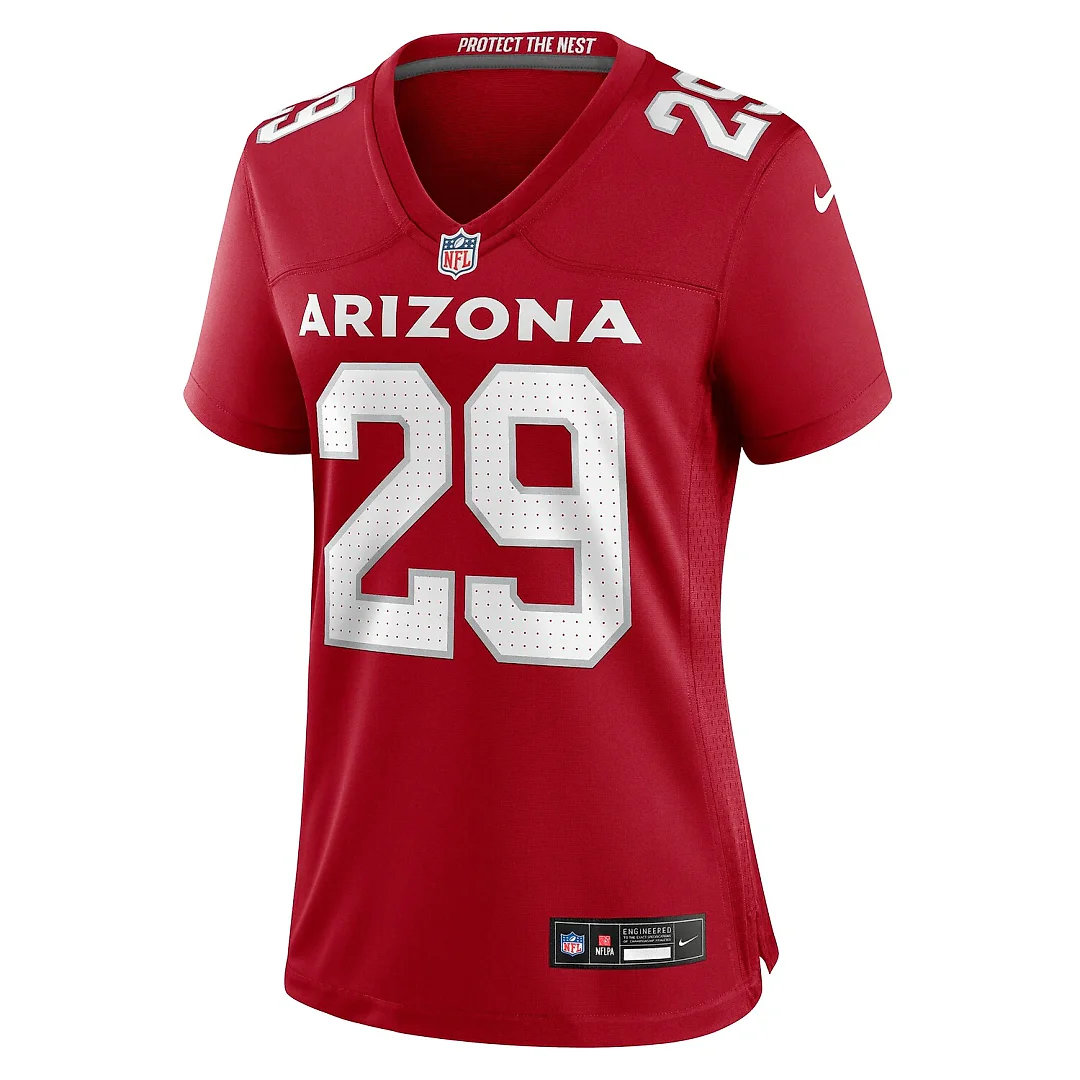 Zennovawear Denzel Burke Arizona Cardinals Women's Team Game Jersey - Cardinal