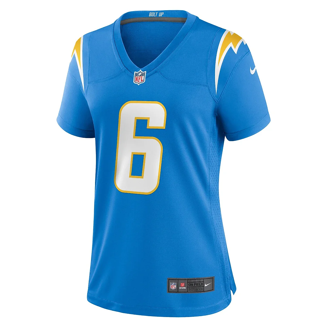 Zennovawear Denzel Perryman Los Angeles Chargers Women's Game Jersey - Powder Blue