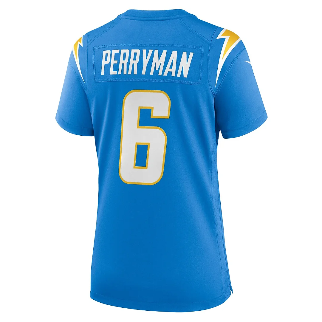Zennovawear Denzel Perryman Los Angeles Chargers Women's Game Jersey - Powder Blue