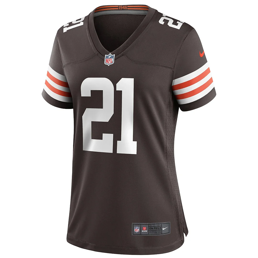 Zennovawear Denzel Ward Cleveland Browns Women's Player Game Jersey - Brown