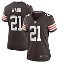 Zennovawear Denzel Ward Cleveland Browns Women's Player Game Jersey - Brown