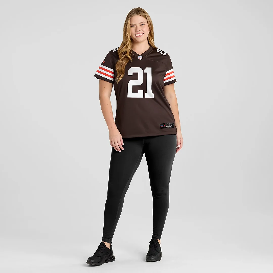Zennovawear Denzel Ward Cleveland Browns Women's Player Game Jersey - Brown