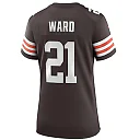Zennovawear Denzel Ward Cleveland Browns Women's Player Game Jersey - Brown
