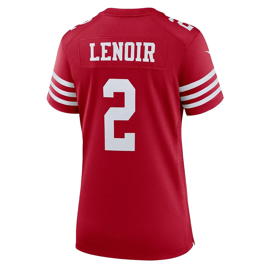 Zennovawear Deommodore Lenoir San Francisco 49ers Women's Game Jersey - Scarlet