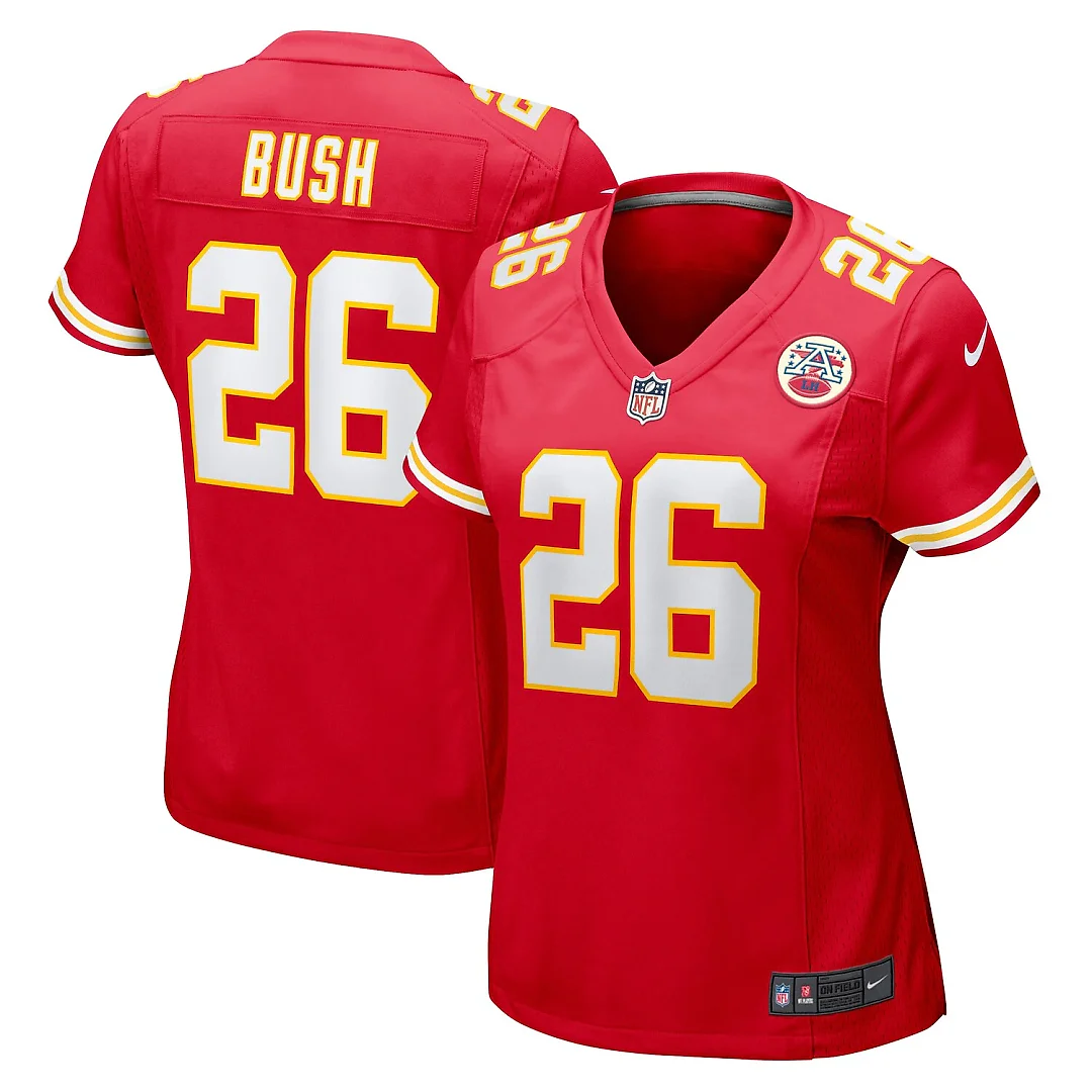 Zennovawear Deon Bush Kansas City Chiefs Women's Game Player Jersey - Red