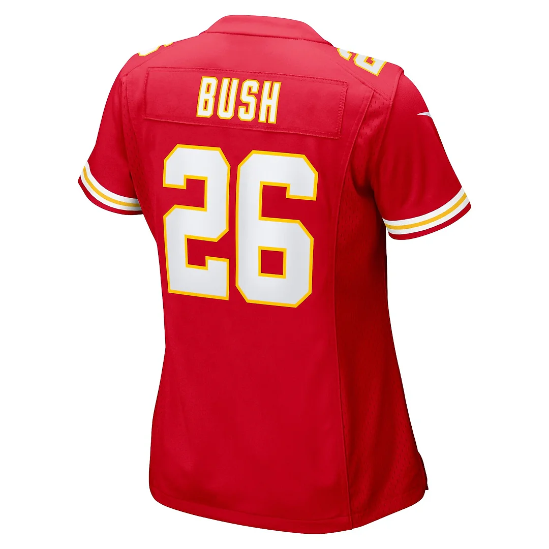 Zennovawear Deon Bush Kansas City Chiefs Women's Game Player Jersey - Red