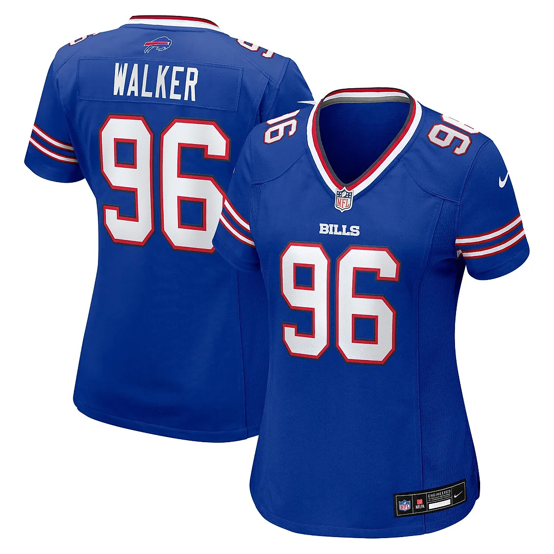 Zennovawear Deone Walker Buffalo Bills Women's Team Game Jersey - Royal