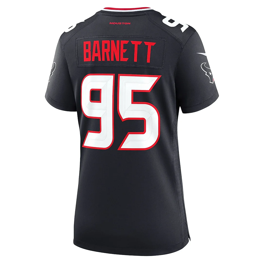 Zennovawear Derek Barnett Houston Texans Women's Team Game Jersey - Navy