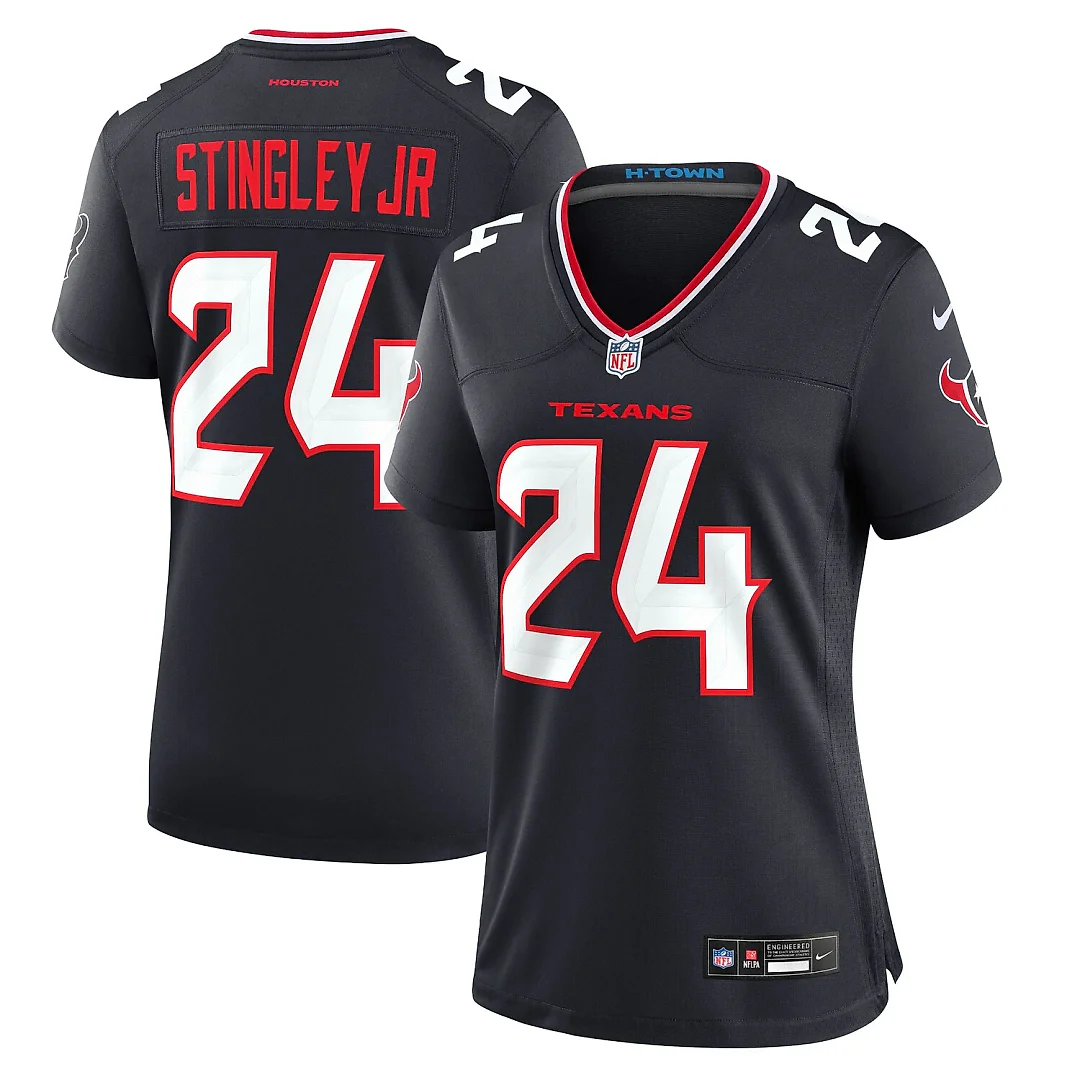 Zennovawear Derek Stingley Jr. Houston Texans Women's Game Jersey - Navy