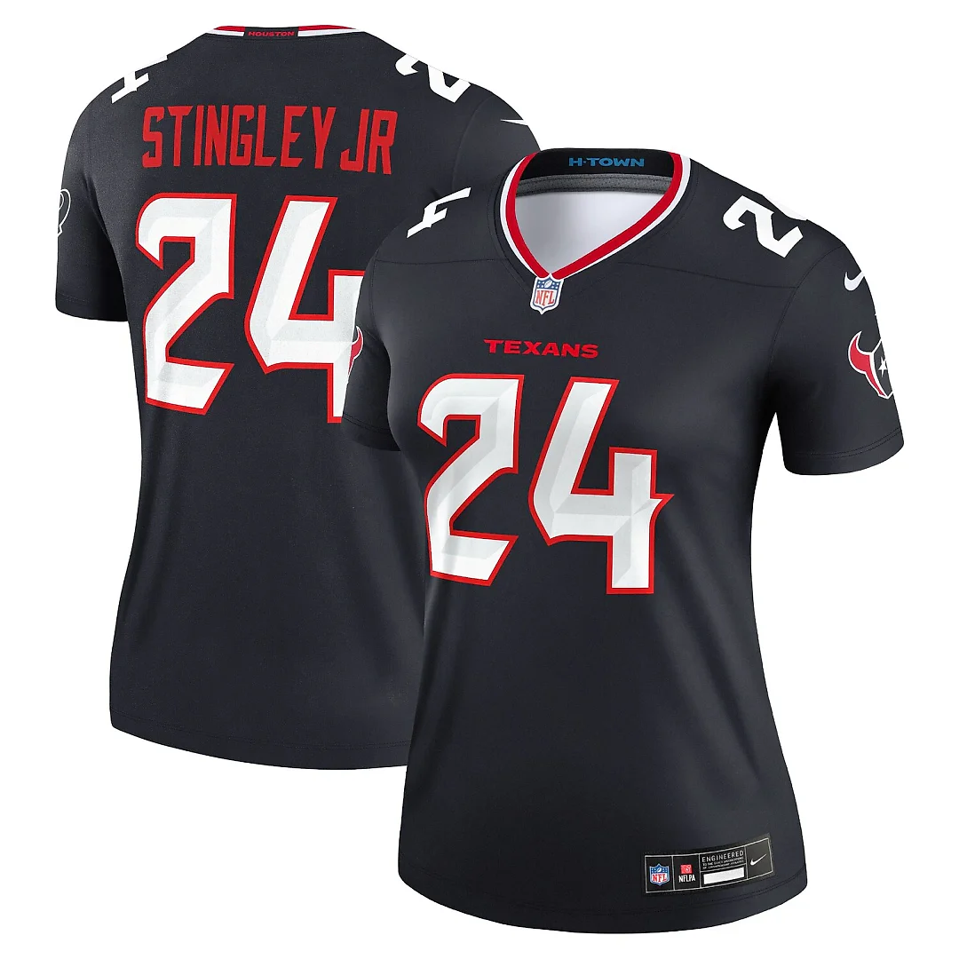 Zennovawear Derek Stingley Jr. Houston Texans Women's Legend Player Performance Top - Navy
