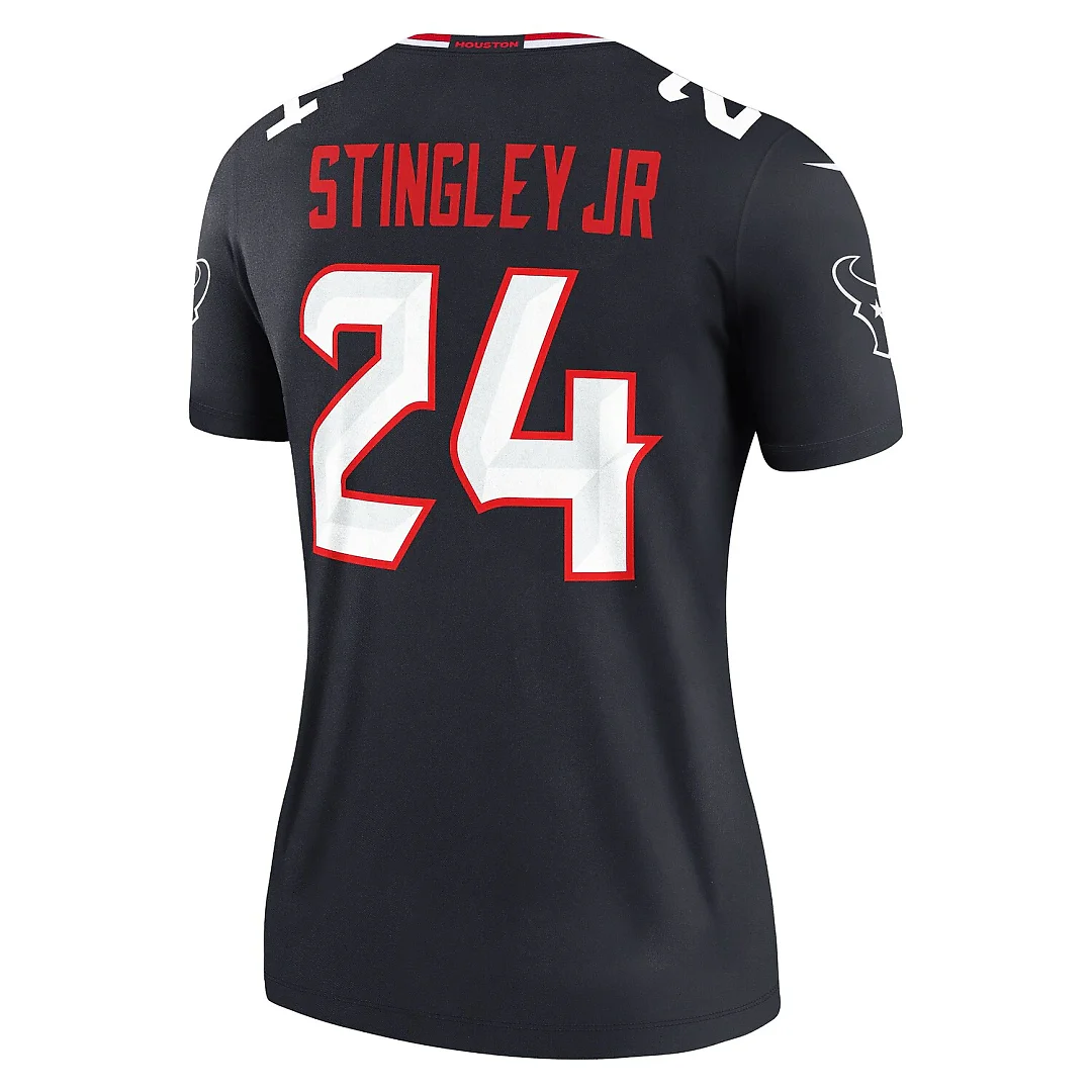 Zennovawear Derek Stingley Jr. Houston Texans Women's Legend Player Performance Top - Navy
