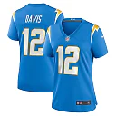 Zennovawear Derius Davis Los Angeles Chargers Women's Team Game Jersey - Powder Blue