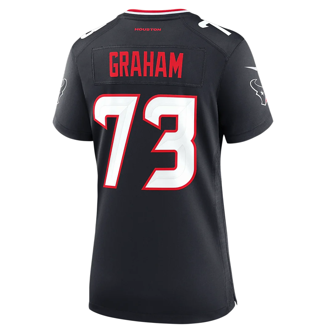 Zennovawear Derrick Graham Houston Texans Women's Team Game Jersey - Navy