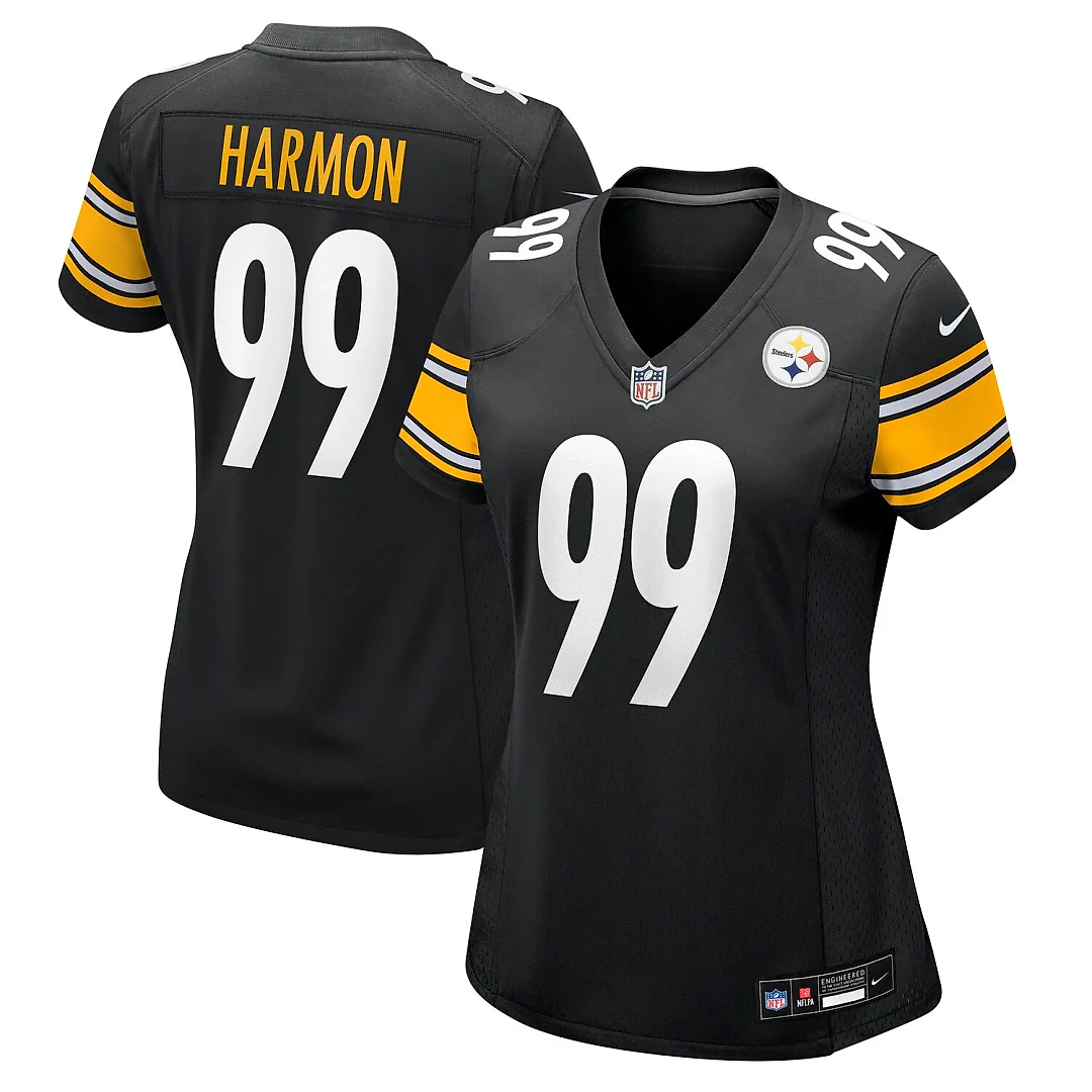 Zennovawear Derrick Harmon Pittsburgh Steelers Women's Team Game Jersey - Black
