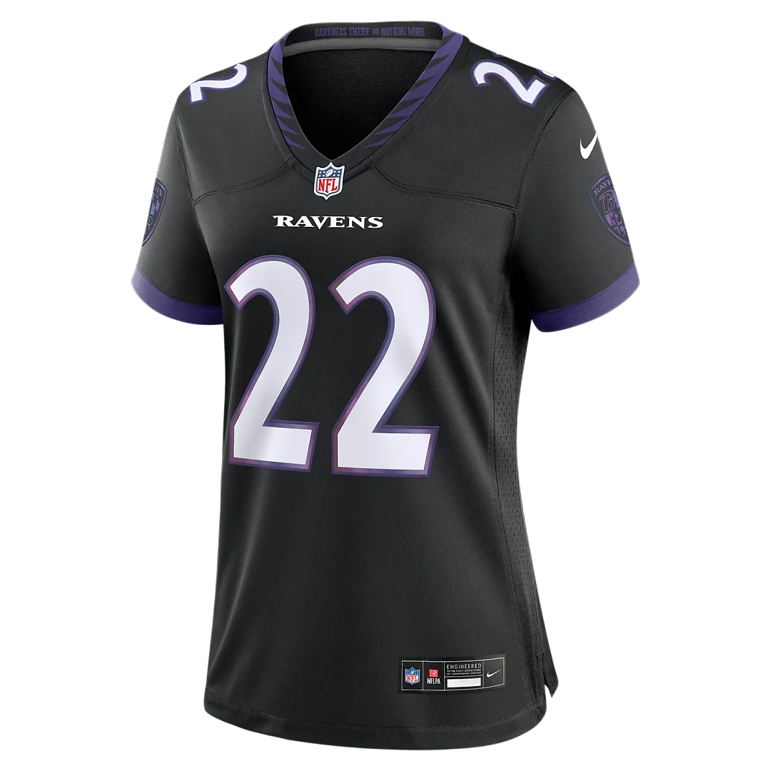 Zennovawear Derrick Henry Baltimore Ravens Women's Alternate Game Jersey - Black