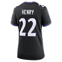 Zennovawear Derrick Henry Baltimore Ravens Women's Alternate Game Jersey - Black
