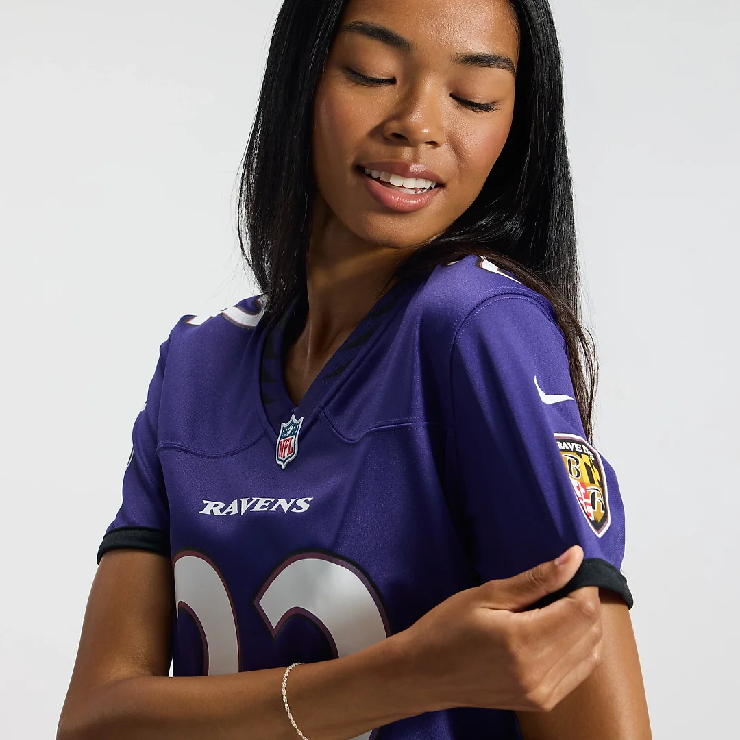 Zennovawear Derrick Henry Baltimore Ravens Women's Team Game Jersey - Purple