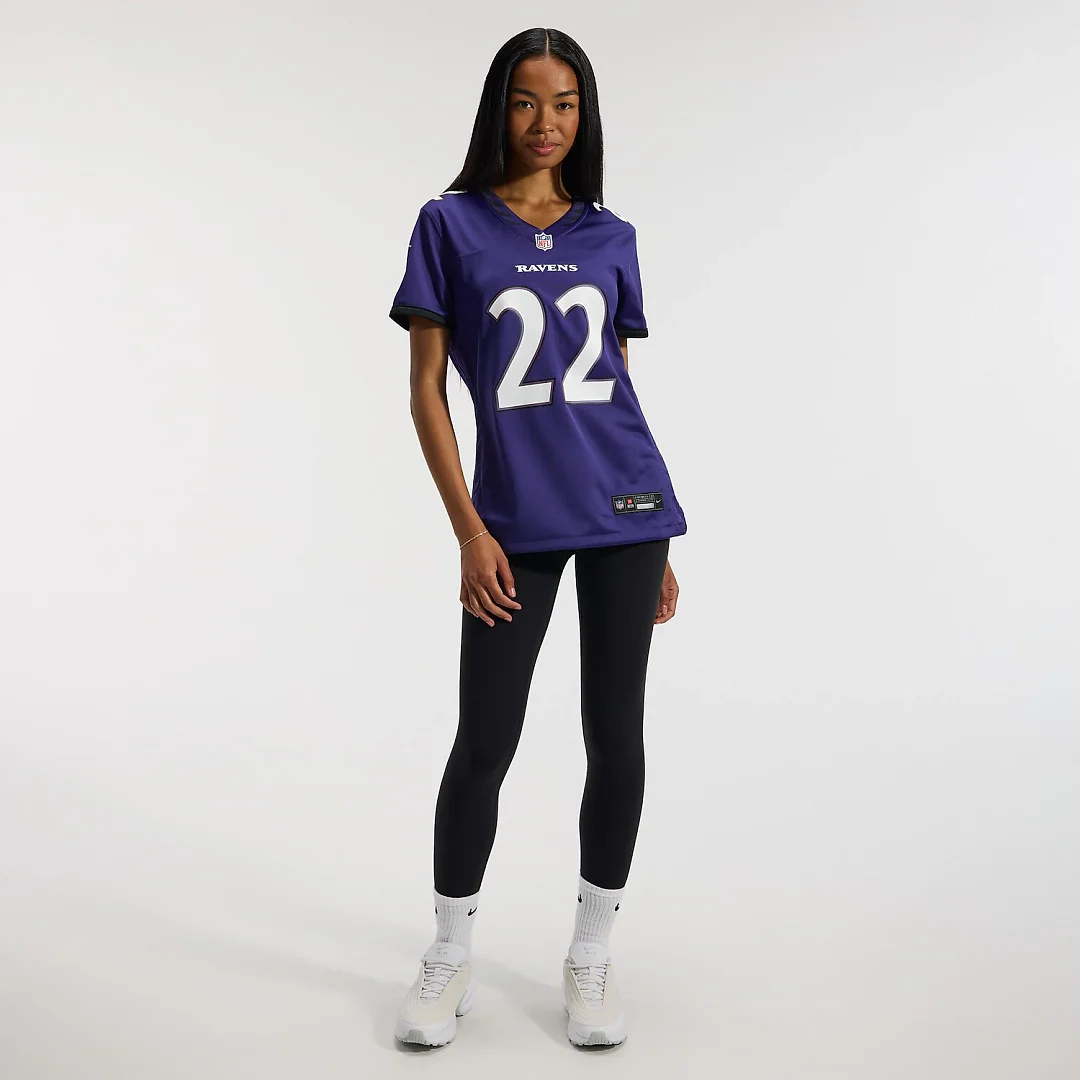 Zennovawear Derrick Henry Baltimore Ravens Women's Team Game Jersey - Purple