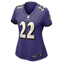 Zennovawear Derrick Henry Baltimore Ravens Women's Game Player Jersey - Purple