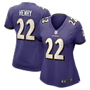 Zennovawear Derrick Henry Baltimore Ravens Women's Game Player Jersey - Purple
