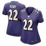 Zennovawear Derrick Henry Baltimore Ravens Women's Game Player Jersey - Purple