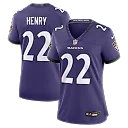 Zennovawear Derrick Henry Baltimore Ravens Women's Team Game Jersey - Purple