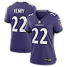 Zennovawear Derrick Henry Baltimore Ravens Women's Team Game Jersey - Purple