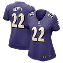 Zennovawear Derrick Henry Baltimore Ravens Women's Game Player Jersey - Purple