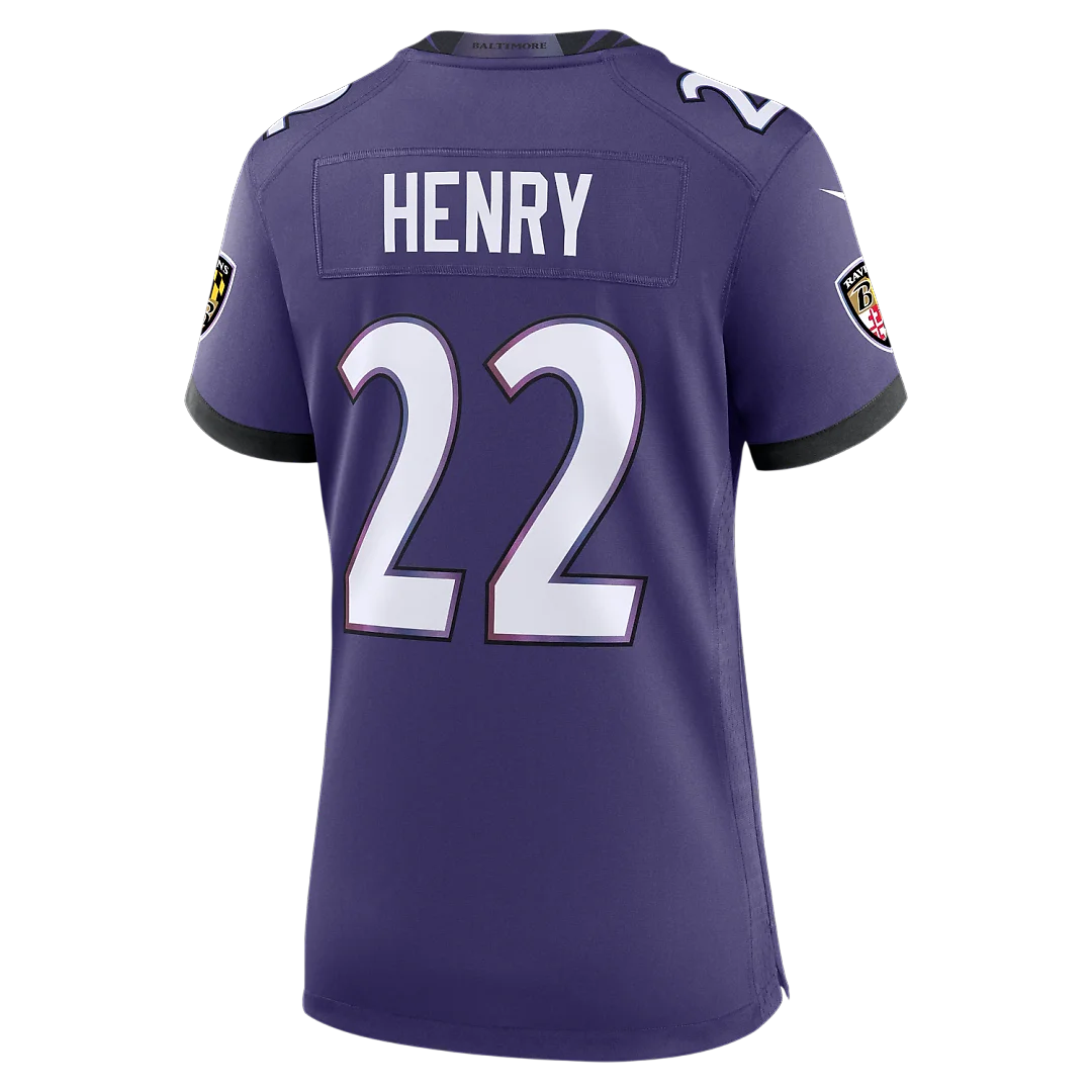 Zennovawear Derrick Henry Baltimore Ravens Women's Team Game Jersey - Purple