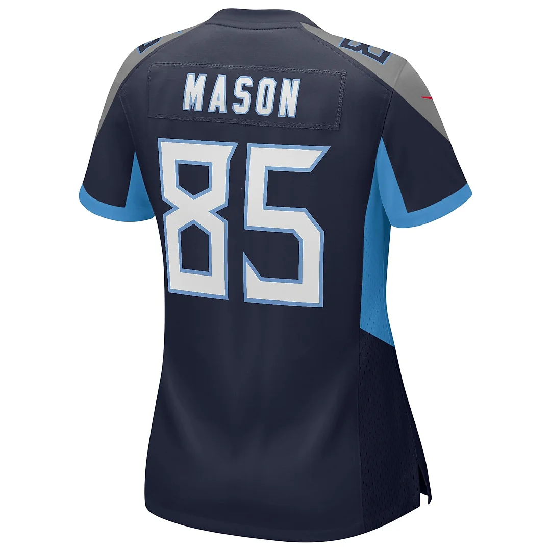 Zennovawear Derrick Mason Tennessee Titans Women's Game Retired Player Jersey - Navy