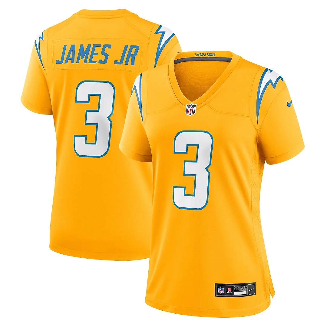 Zennovawear Derwin James Jr. Los Angeles Chargers Women's Alternate Charger Power Game Jersey - Gold