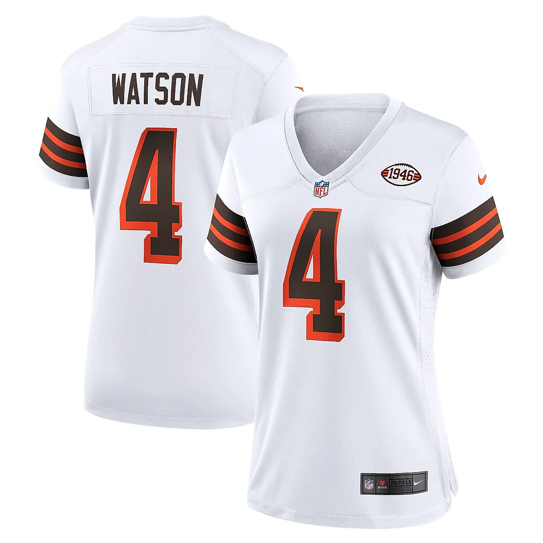 Zennovawear Deshaun Watson Cleveland Browns Women's Player Jersey - White