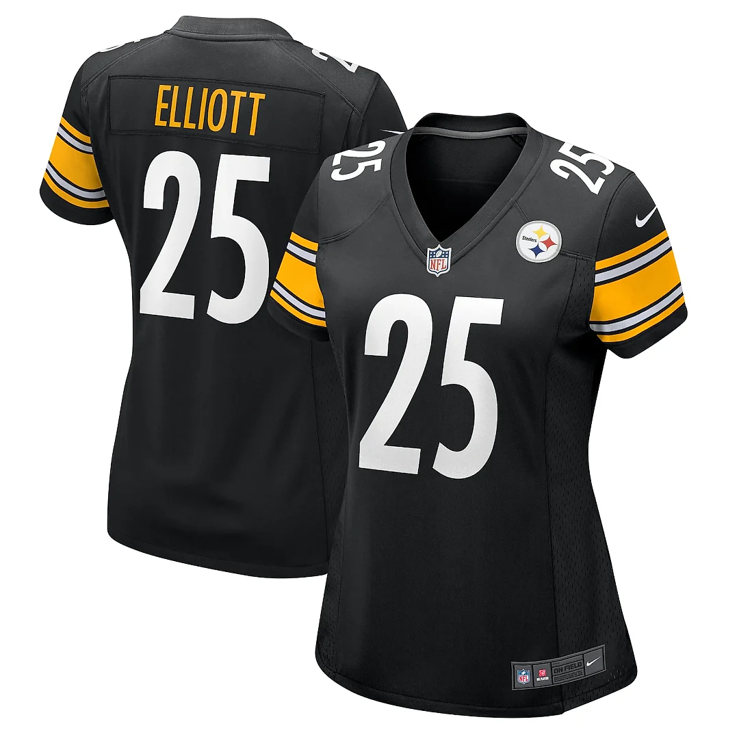 Zennovawear DeShon Elliott Pittsburgh Steelers Women's Team Game Jersey - Black