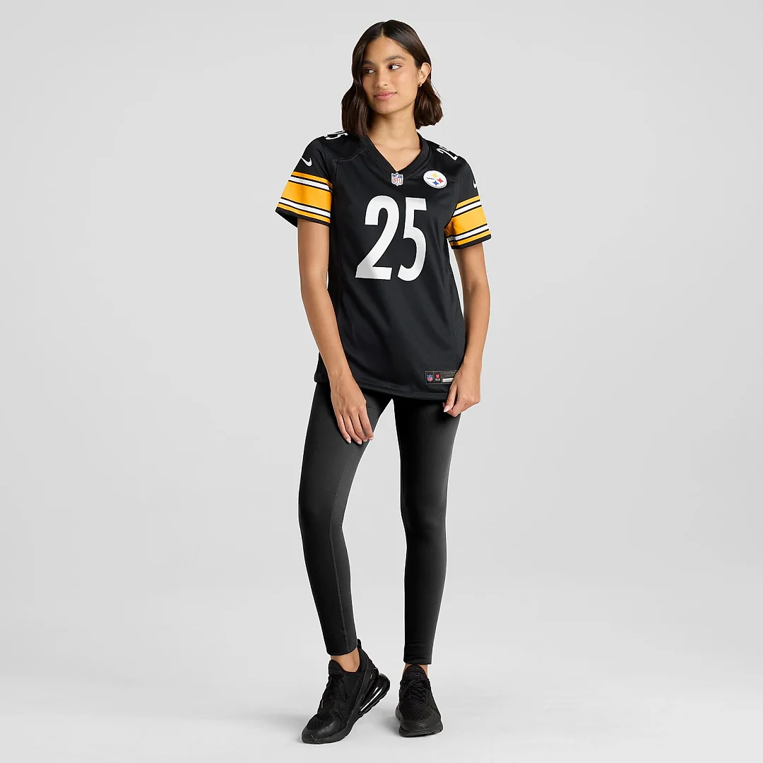 Zennovawear DeShon Elliott Pittsburgh Steelers Women's Team Game Jersey - Black