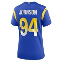 Zennovawear Desjuan Johnson Los Angeles Rams Women's Home Game Jersey - Royal