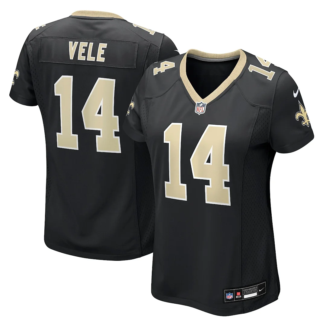 Zennovawear Devaughn Vele New Orleans Saints Women's Team Game Jersey - Black