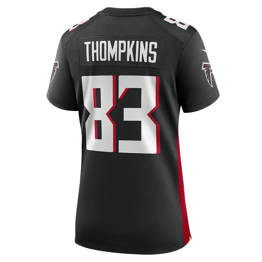 Zennovawear Deven Thompkins Atlanta Falcons Women's Team Game Jersey - Black