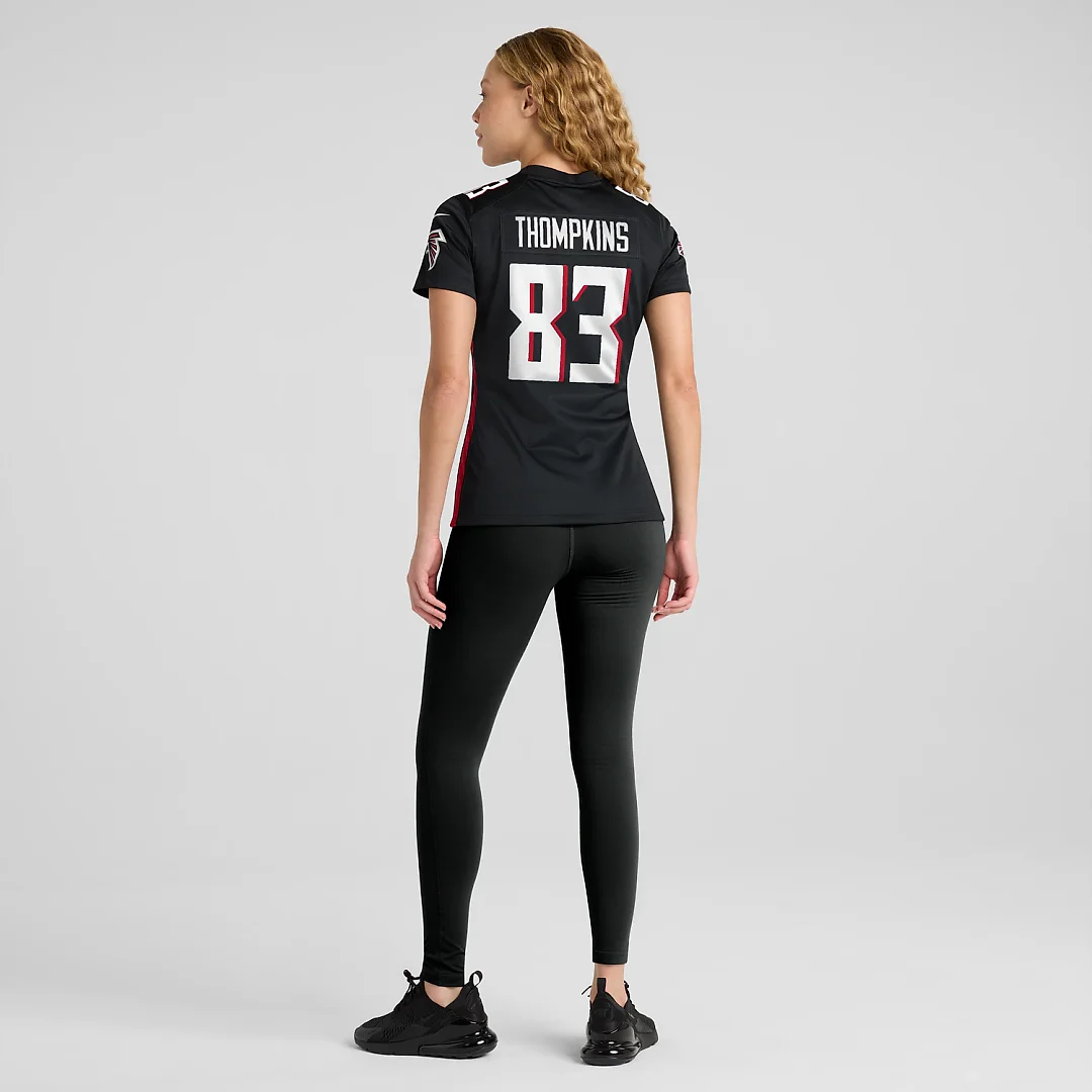 Zennovawear Deven Thompkins Atlanta Falcons Women's Team Game Jersey - Black