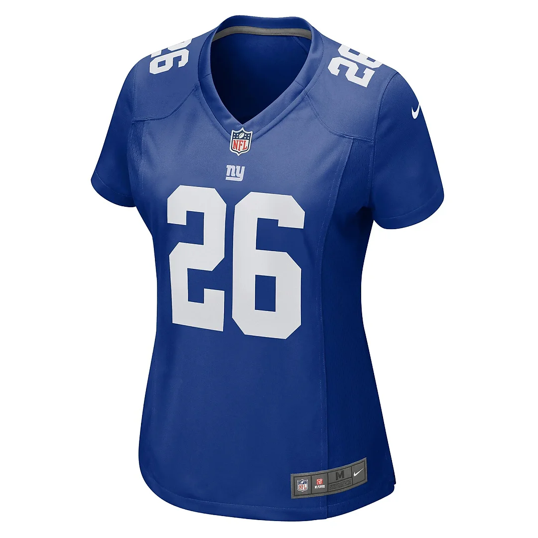 Zennovawear Devin Singletary New York Giants Women's Game Jersey - Royal