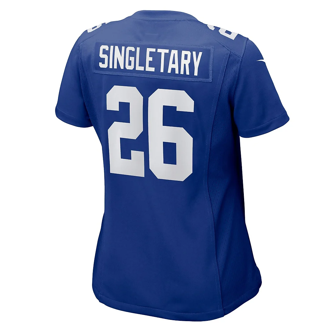 Zennovawear Devin Singletary New York Giants Women's Game Jersey - Royal