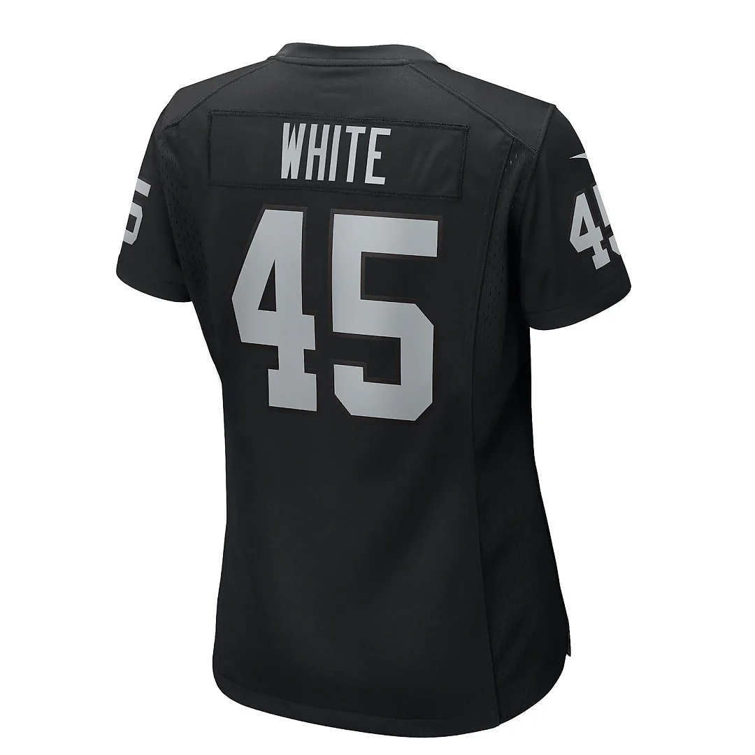 Zennovawear Devin White Las Vegas Raiders Women's Team Game Jersey - Black