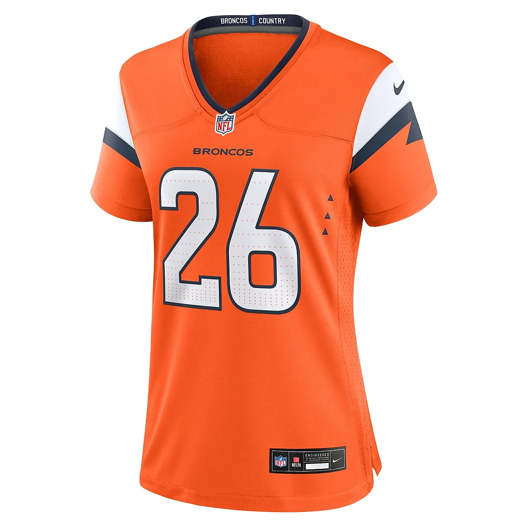 Zennovawear Devon Key Denver Broncos Women's Team Game Jersey - Orange