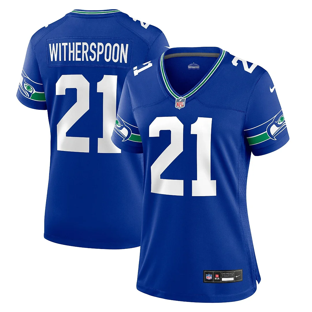 Zennovawear Devon Witherspoon Seattle Seahawks Women's Throwback Player Game Jersey - Royal