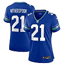 Zennovawear Devon Witherspoon Seattle Seahawks Women's Throwback Player Game Jersey - Royal