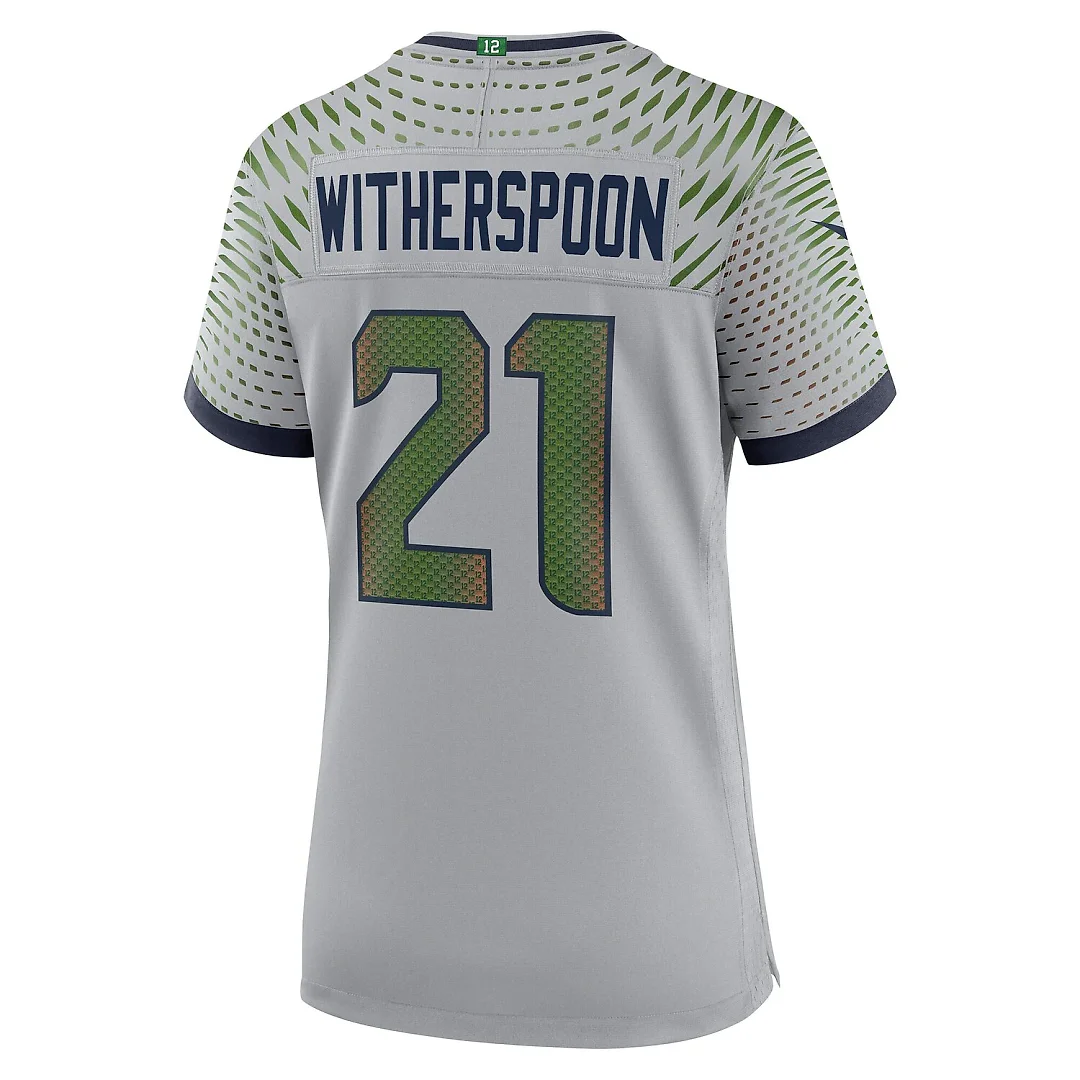Zennovawear Devon Witherspoon Seattle Seahawks Women's 2025 Rivalries Collection Game Jersey - Wolf Gray