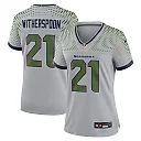 Zennovawear Devon Witherspoon Seattle Seahawks Women's 2025 Rivalries Collection Game Jersey - Wolf Gray