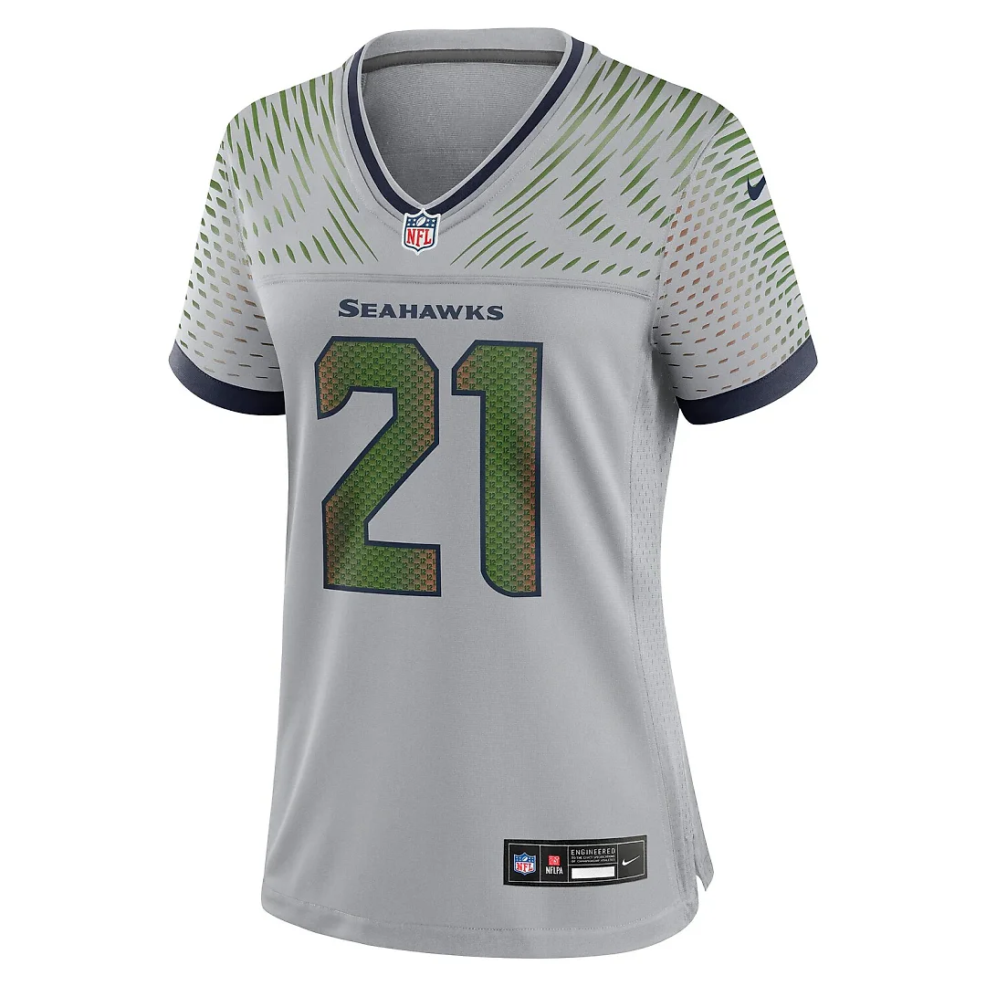 Zennovawear Devon Witherspoon Seattle Seahawks Women's 2025 Rivalries Collection Game Jersey - Wolf Gray