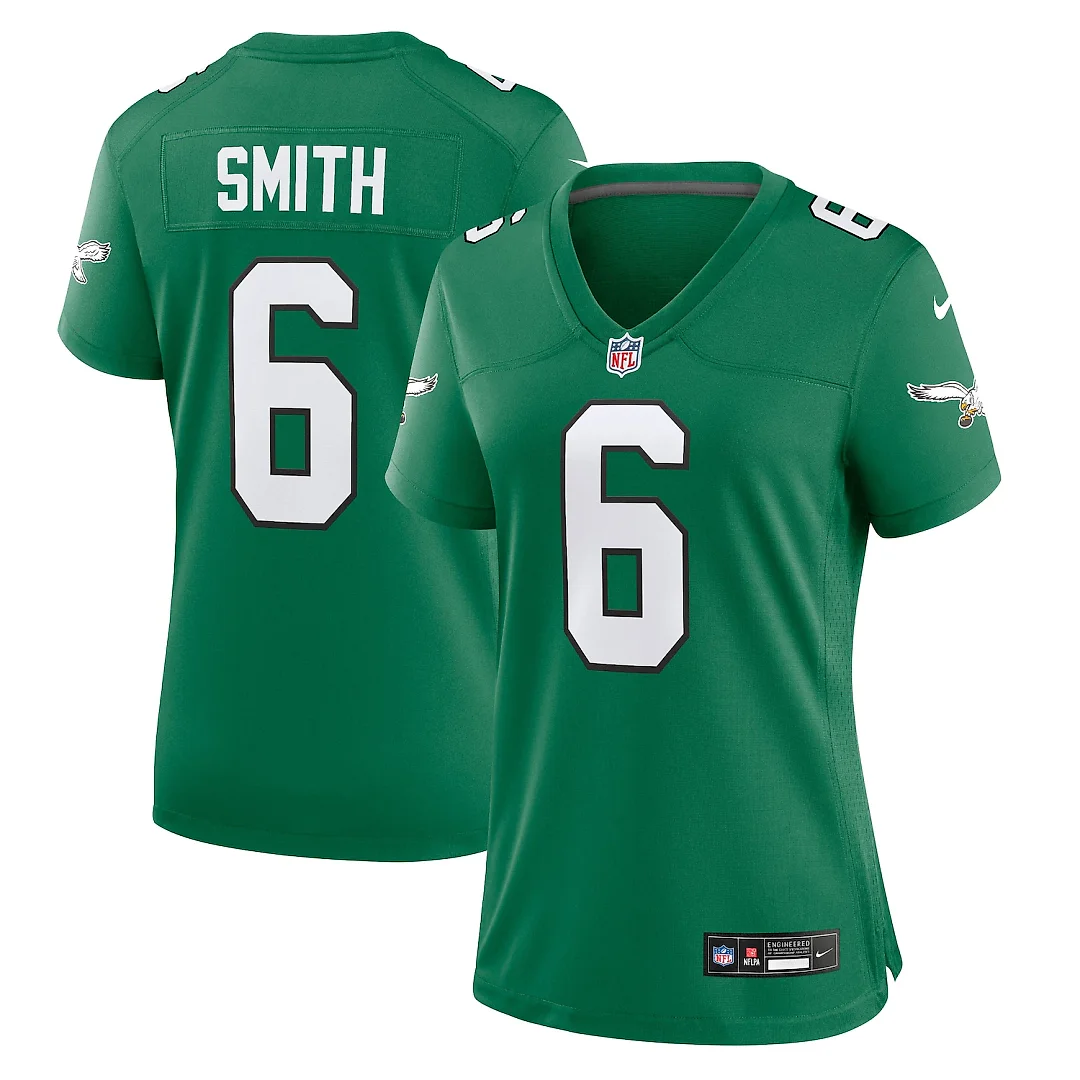 Zennovawear DeVonta Smith Philadelphia Eagles Women's Player Jersey - Kelly Green